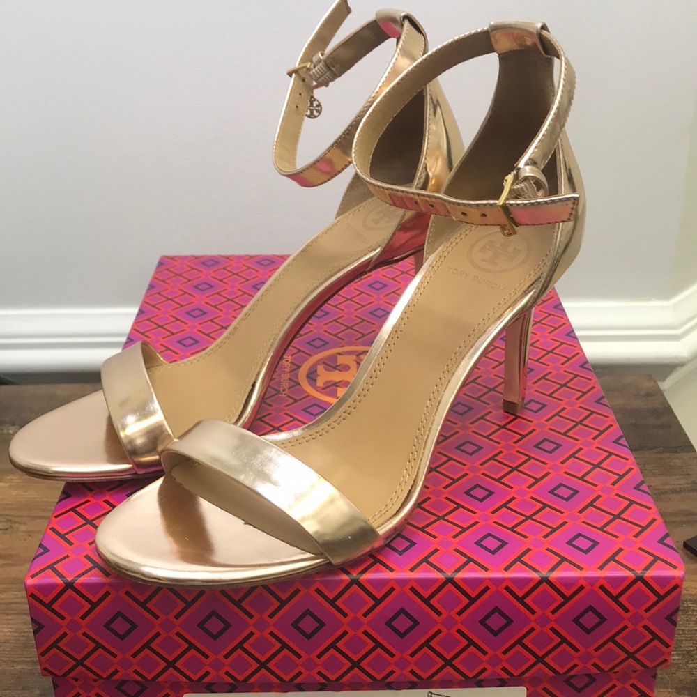 Rose Gold Tory Burch heels